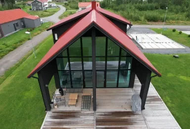 Arkitektritad villa byggd av Klöverträsk Byggteam